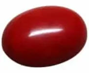 natural red coral moonga gemstone oval cabochon certified stone for mars astrology